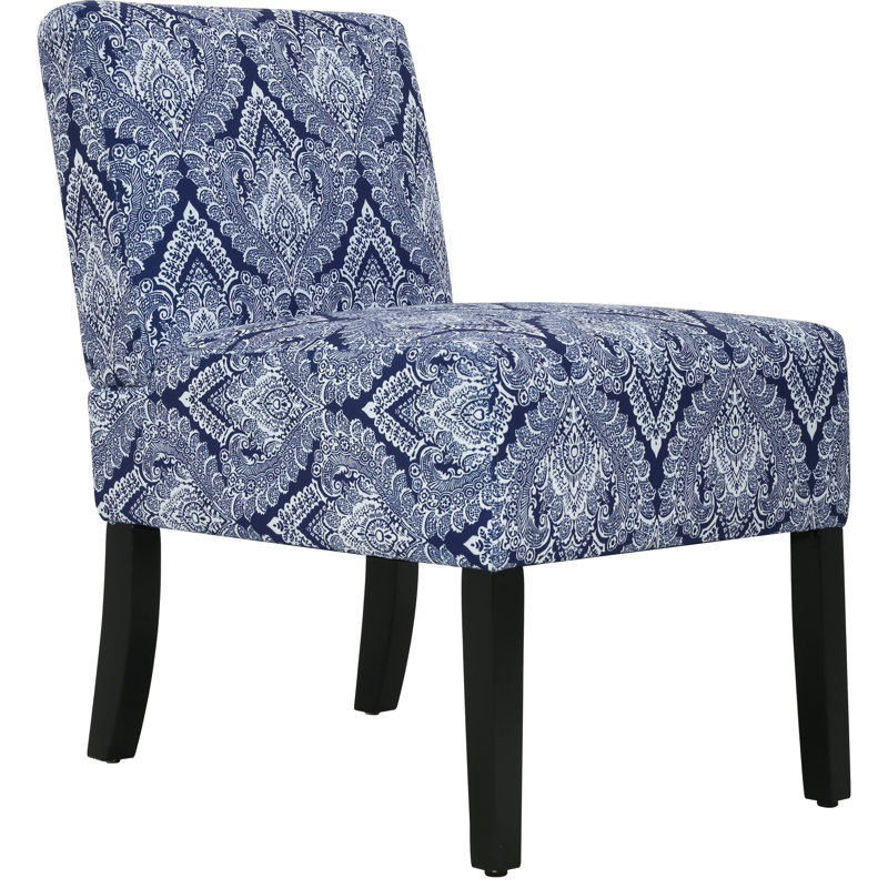 Exer 18.7'' H Upholstered Side Chair, Blue
