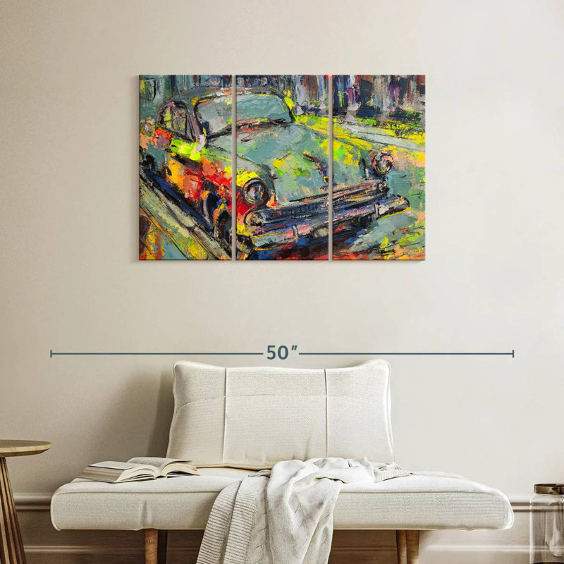 Mehar Abstract Car, 24" H x 38" W