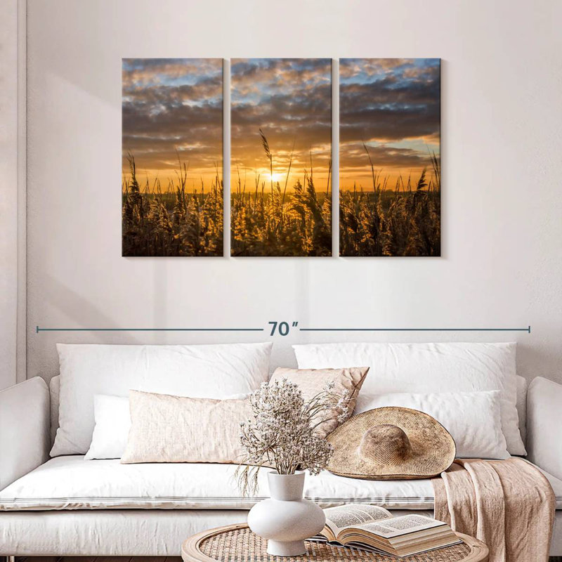 Harnek Setting Beyond The Reeds, 28" H x 45" W