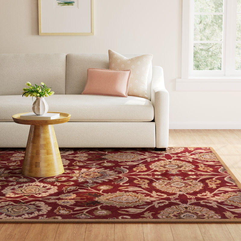 Arden Wool Floral Indoor Rug, Rectangle 8' x 11'