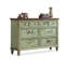 Buffet décoratif vert en bois massif-1513252218