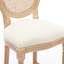 Chaise de bar en bois massif beige de 2 places, siège confortable pour comptoir 2, revêtement, cuisine