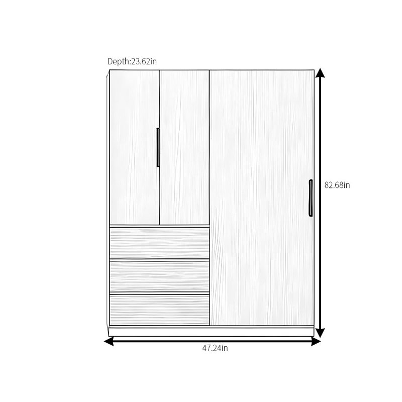 Oloughlin, 83" H x 47" W x 24" D