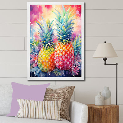 Impression sur toile «Bountorable Sunfills Pinapple Tropics I»