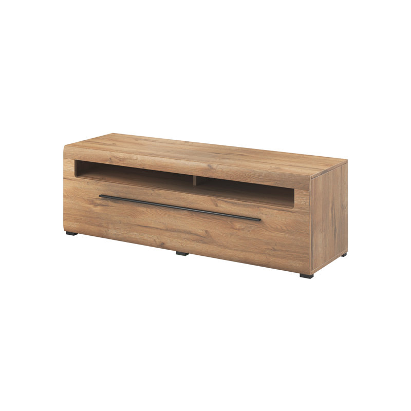Aimes Unfinished TV Stand for TVs up to 55", Oak