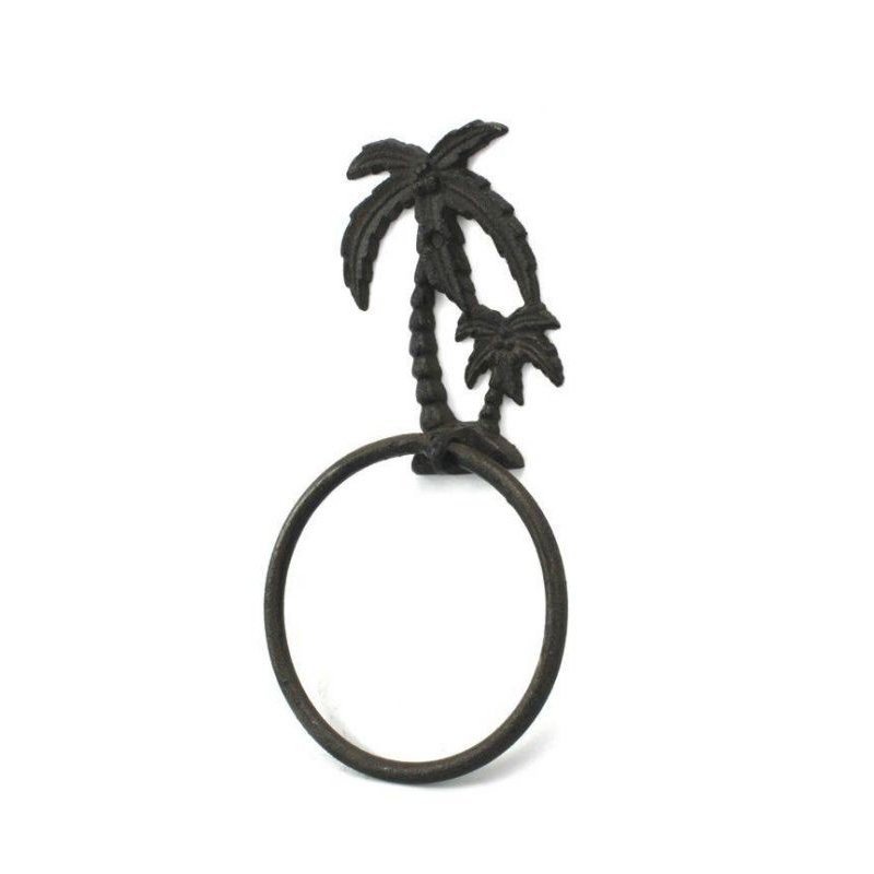 Anneau à serviettes palmier tree, Fonte