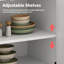 Buffet 59 po avec tablettes réglables, prises intégrées et ports USB, multifonctionnel pour la cuisine, le salon et le vestibule-416793639