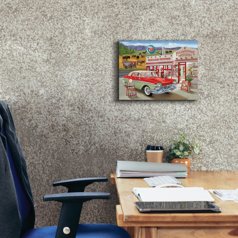 «Yellowstone Memories» par Bigelow, illustrations sur toile, H 12 po x l 16 po x P 0,75 po