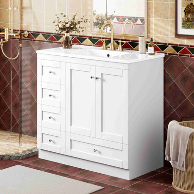 Meuble-lavabo autoportant