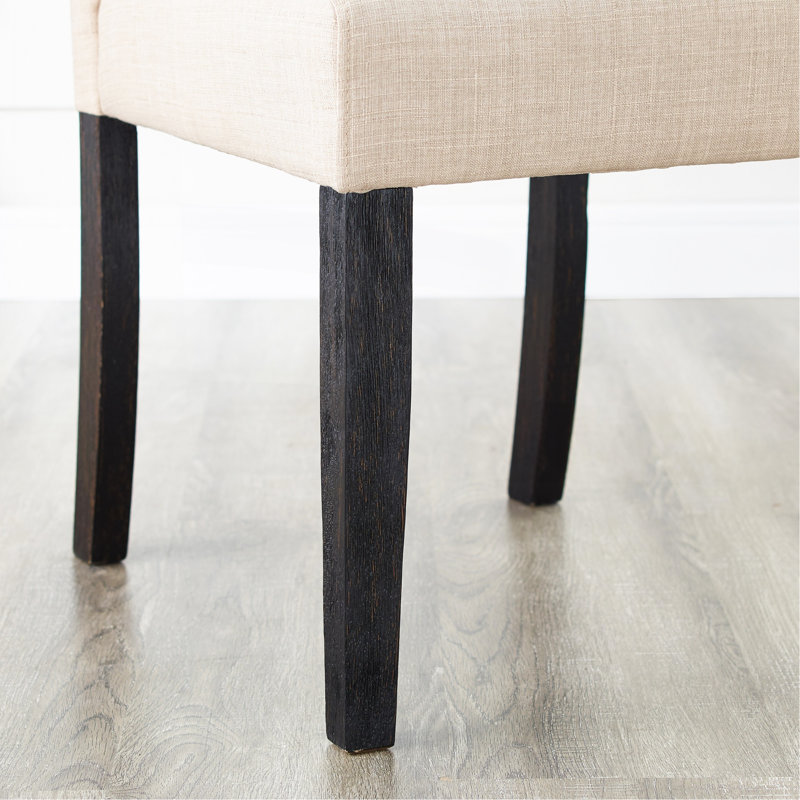 Ensemble de salle à manger Leviton, 7 pièces : table, 6 chaises, Tanné
