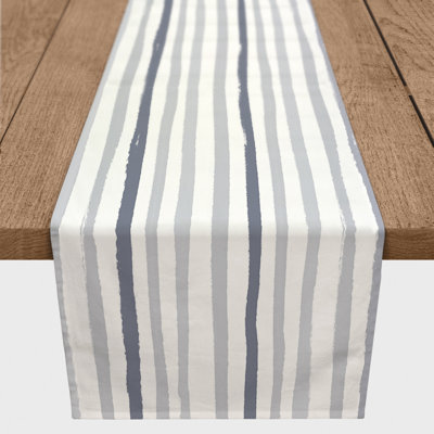 Baftjar Rectangle Striped Polyester Table Runner
