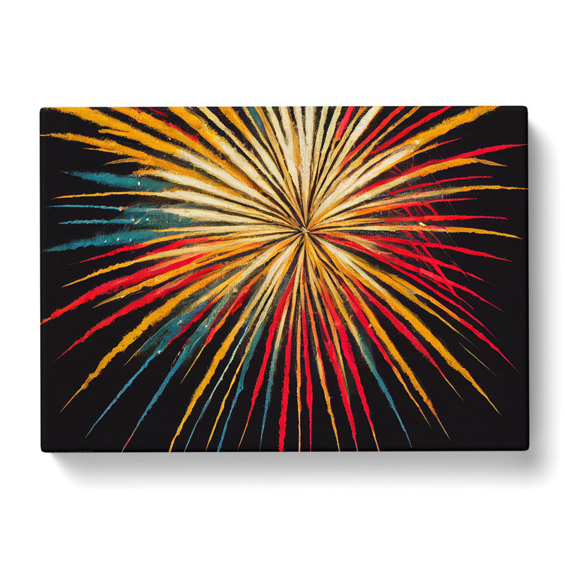 Unbeatable Fireworks - Wrapped Canvas, 35cm H x 50cm W x 3cm D