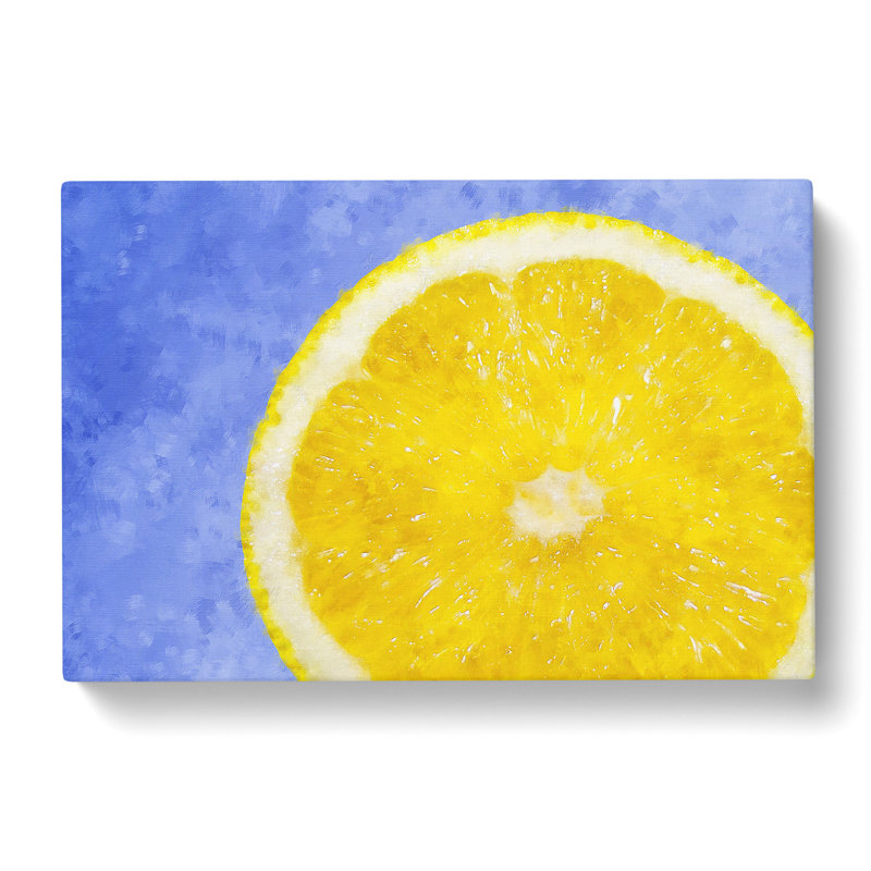 Lemon Slice Painting - Wrapped Canvas, 60cm H x 91cm W x 3cm D