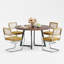 Ensemble de table de salle à manger Mid Century-260408459-238033696-238033709