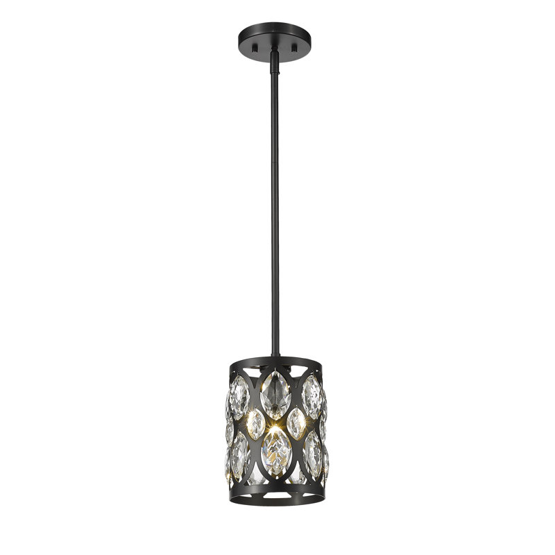Delphina 1 - Light Single Pendant, Matte Black
