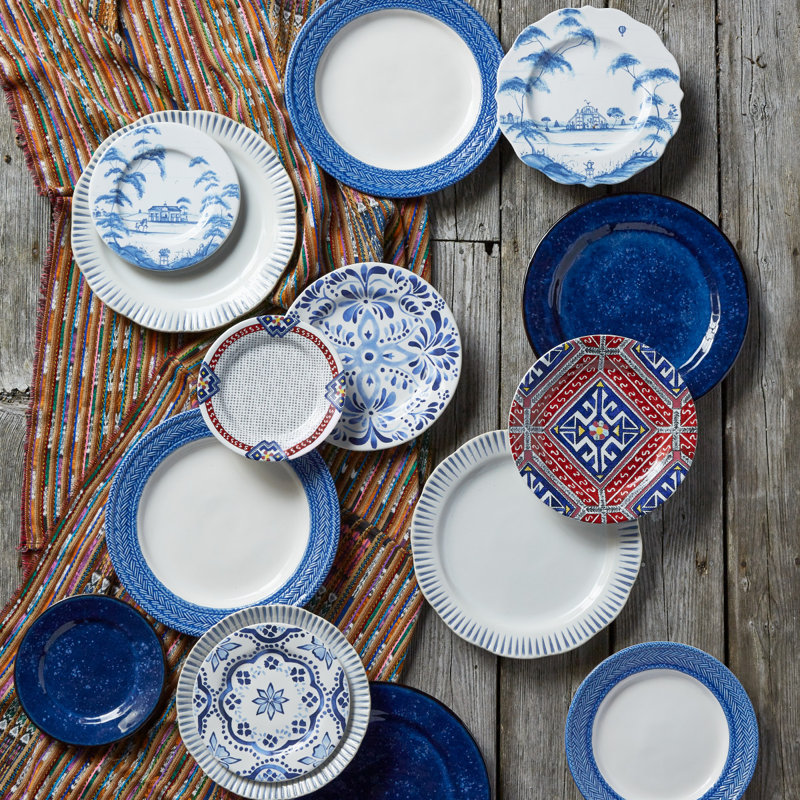 Country Estate Dessert/Salad Plate, Delft Blue/White