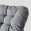 Chaise berçante intérieure et extérieure, chaise berçante Papasan revêtue en E avec coussin, chaise berçante surdimensionnée pour l'intérieur, l'extérieur, porche, jardin, cour, gris-1937431467