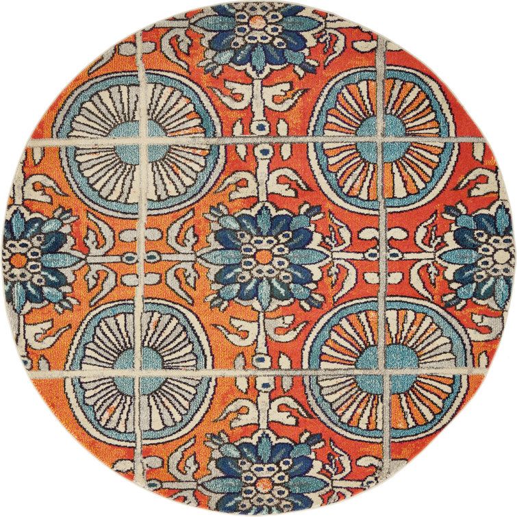 Eddins Washable Geometric Indoor Rug