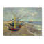 « fishing bateaus on the beach » par vincent van gogh, reproduction sur toile tendue-929365391