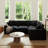 Upholstered Cloud Couch, Modular Sectional Sofa L-shaped Couch for Living Room Bedroom-521033449