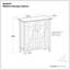 Vitrine moyenne en bois massif de 39 po Bedford avec portes en verre et tablettes réglables Bedford-272956766
