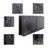 Thin Recessed Electric Fireplace with Remote, Multi-Color Flames, LED Light, and Heater for Modern Homes-804958877