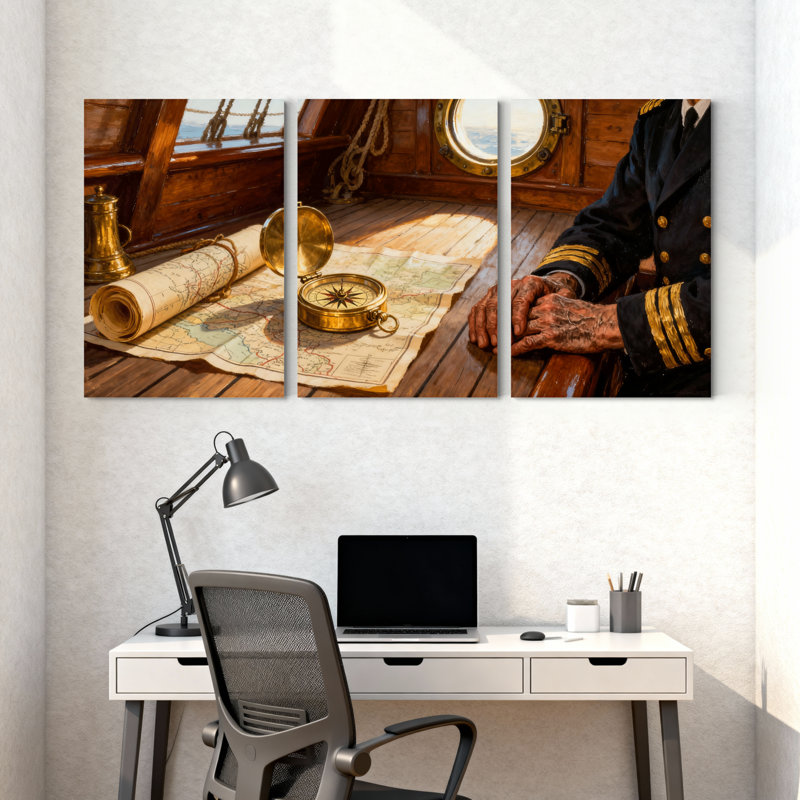 Ensemble de 3 reproductions d'art mural sur toile, H 18 po x l 36 po