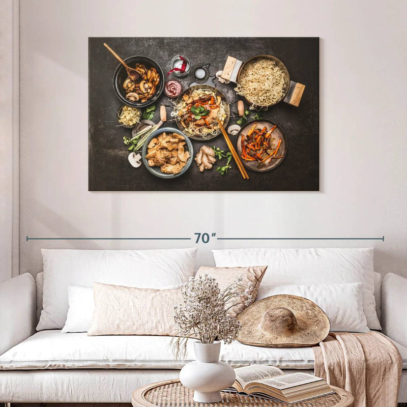 Yarlin Asian Cuisine Noodles, 30" H x 45" W