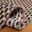 Avril Striped Handmade Flatweave Cotton Beige/Black Area Rug-458663328