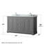 Ensemble de meuble-lavabo double 60 po Avery-80210774-97831838