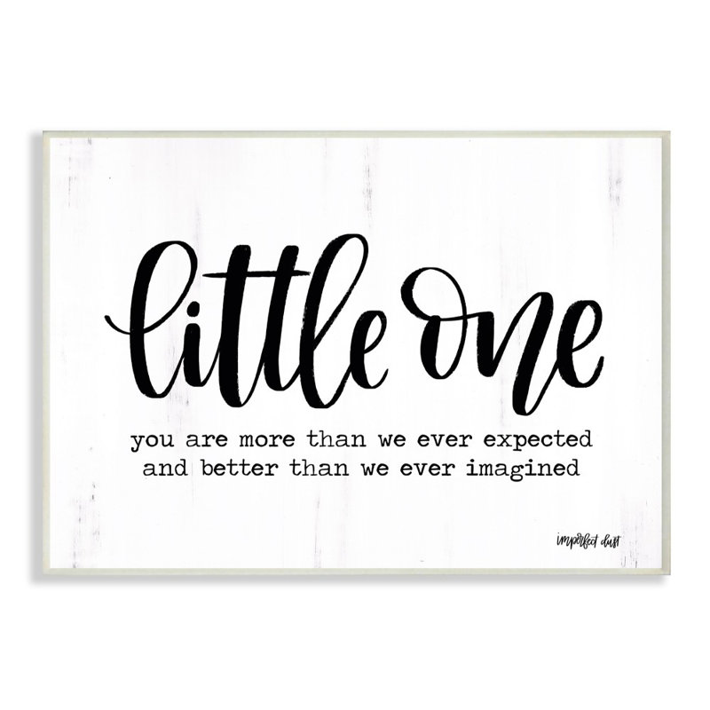 Décoration murale pour enfants «Sieber Little One», H 24 po x l 30 po x P 1,5 po, Giclée encadrée noir minuit