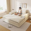 Double chaise longue surdimensionnée rembourrée avec accoudoirs larges pour les salons, les appartements-1214894048