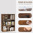 Adjustable Wooden Standard 3-Tier Bookcase-89479159-74708111