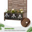 Boîte à fleurs en métal avec treillis et roues Treytin -1485041013-1508463484-1501536942