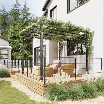 Arkose 3m x 3m Metal Pergola