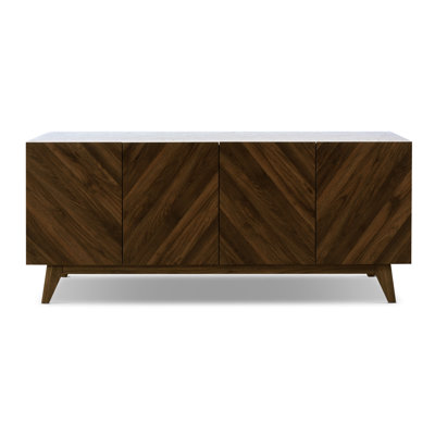 Soren 70" Chevron Wood Grain Pattern Sideboard by George Oliver