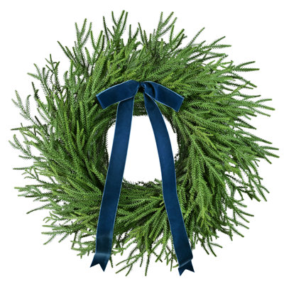24" Green Soft Spruce Artificial Wreath