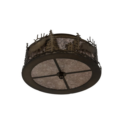 Rustic Lodge 2 - Light Flush Mount