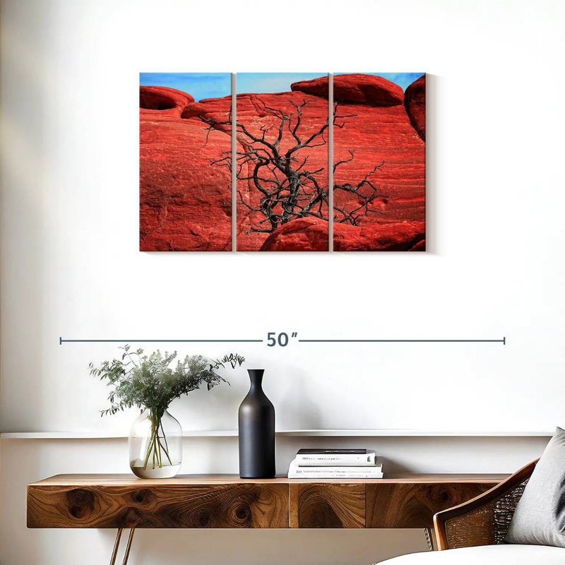 Harnek Dead Tree By Red Rocks, 20" H x 33" W