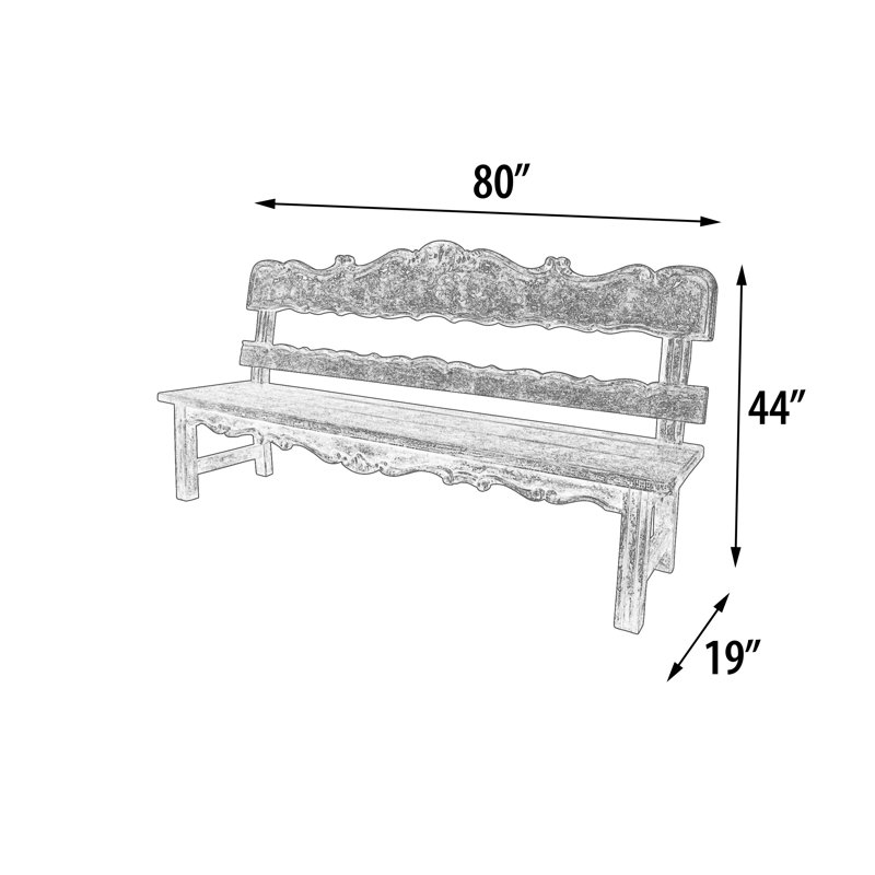 Darken Belruse High Back Bench