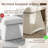 Chenille Swivel Dining Chair - Modern Open Back, 360° Rotating - (Set of 4)-125963140-125963143