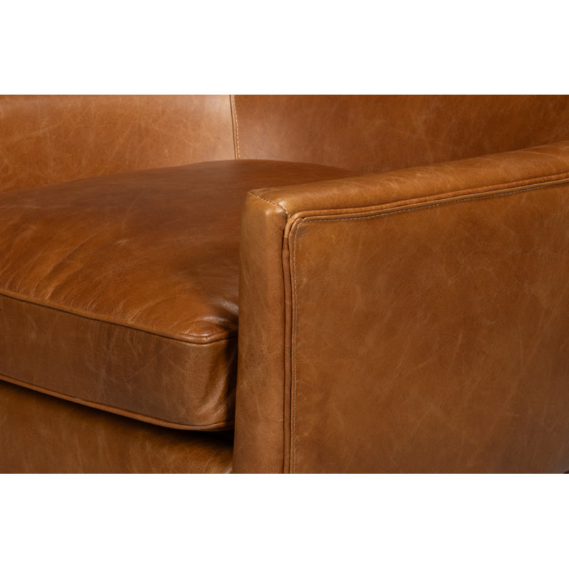 Patron Leather Wingback Chair