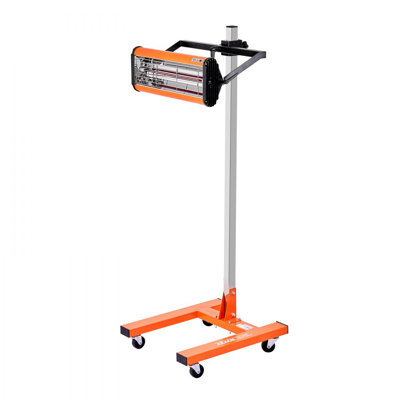 Lampe de cuisson infrarouge, minuterie de 1500 W 1-60 min, lumière de cuisson automatique pour voiture avec support, radiateurs de zone de cuisson de 3,44 pieds carrés, séchoir à peinture pour réparation sur place, séchage du moteur
