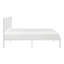 Platm Bedmetal Frame Finish Faux Cane Headboard