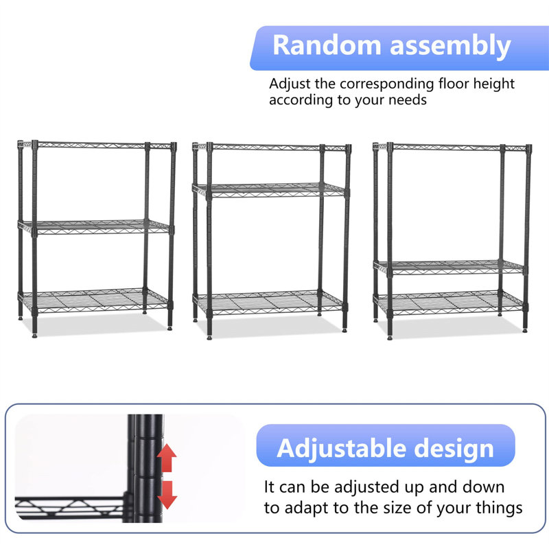 Niyon 22.99'' W Metal Shelving Unit
