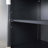 Black Painted MDF Tall Bathroom Storage Cabinet, Freestanding Unit With 2 Drawers & Adjustable Shelf-893789596