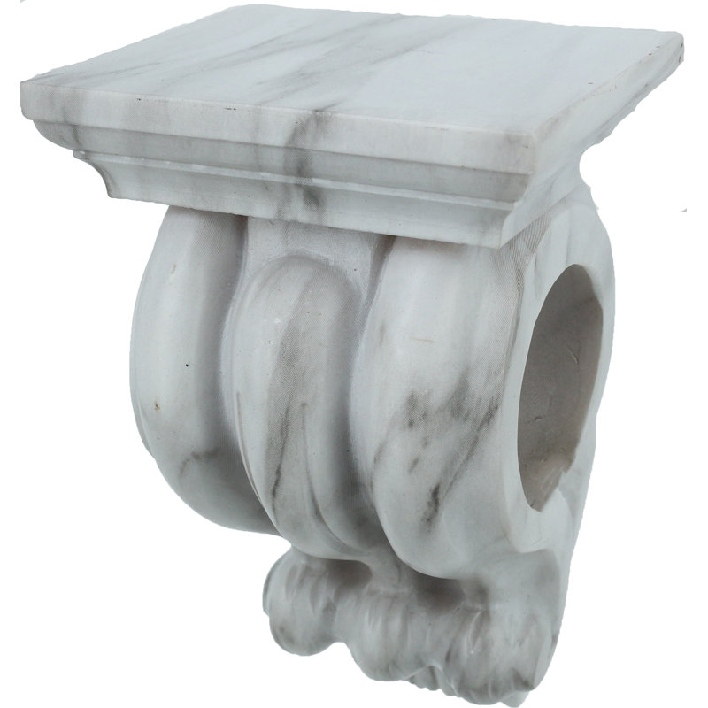 Applique de rideau Magre, Marbre blanc