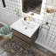 Meuble-lavabo simple avec plateau en résine Teriann-101831964