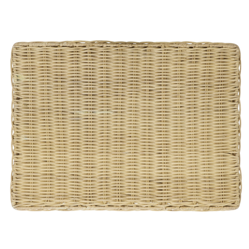 Panier à linge Manon Scallop avec doublure, Clair naturel