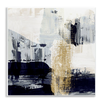 «Gold Paint Stroke Abstract» par Susan Jill